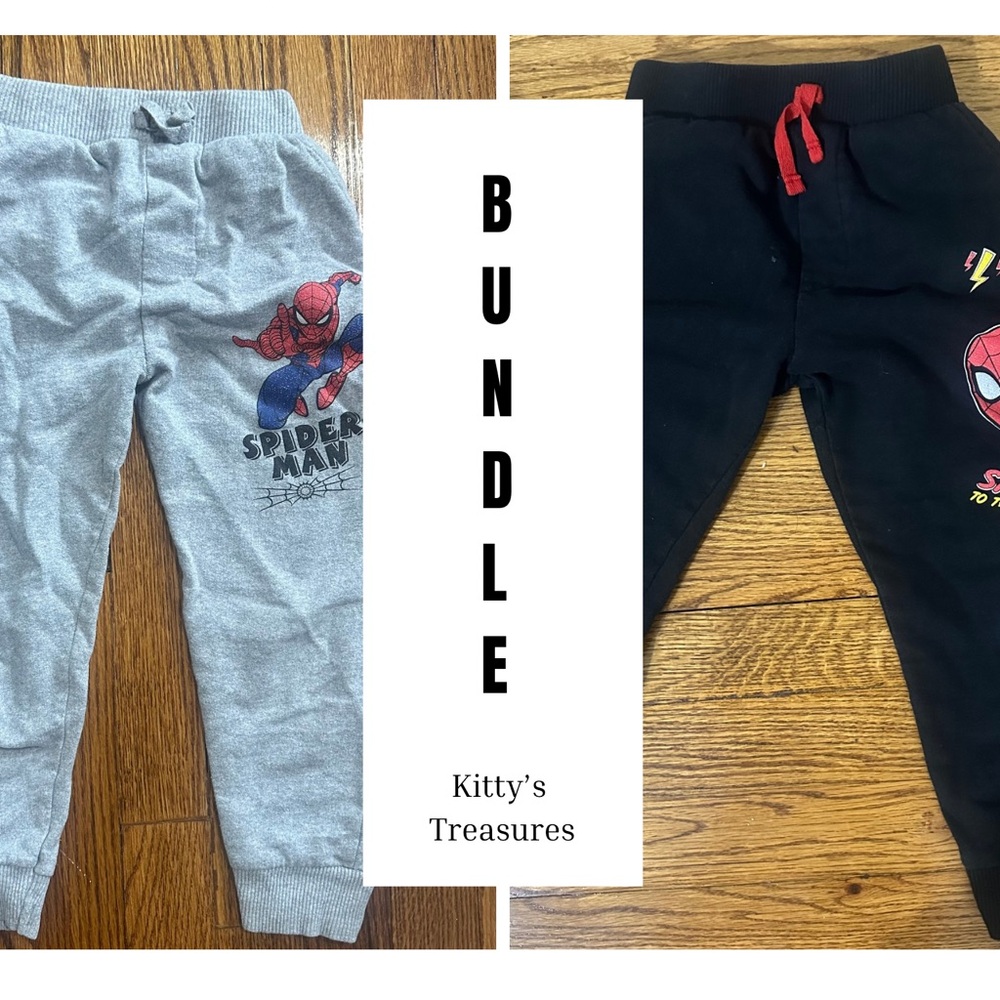 Marvel Spider-Man Kids Joggers - Gray and Black